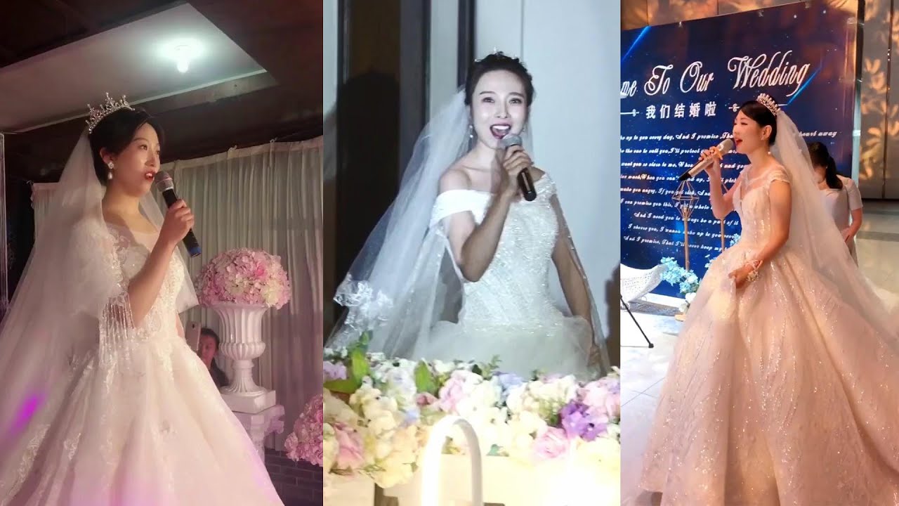 新娘一言不合就飙歌，把婚礼现场唱成了演唱会，网友：我想当新郎！