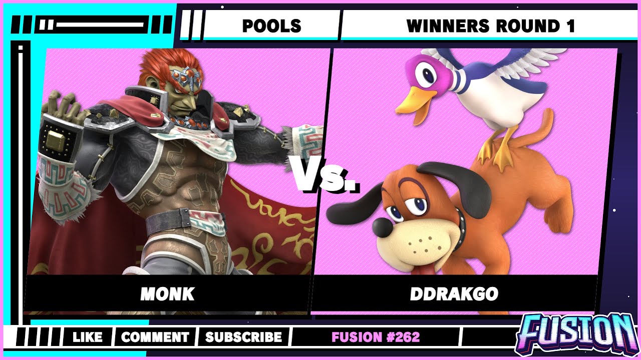 Fusion #262 - Winners Round 1 - Monk (Ganondorf) VS DDrakgo (Duck Hunt) - Ultimate Singles