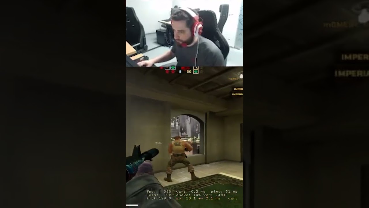 Fallen da a MAIOR PINADA do CSGO #shorts