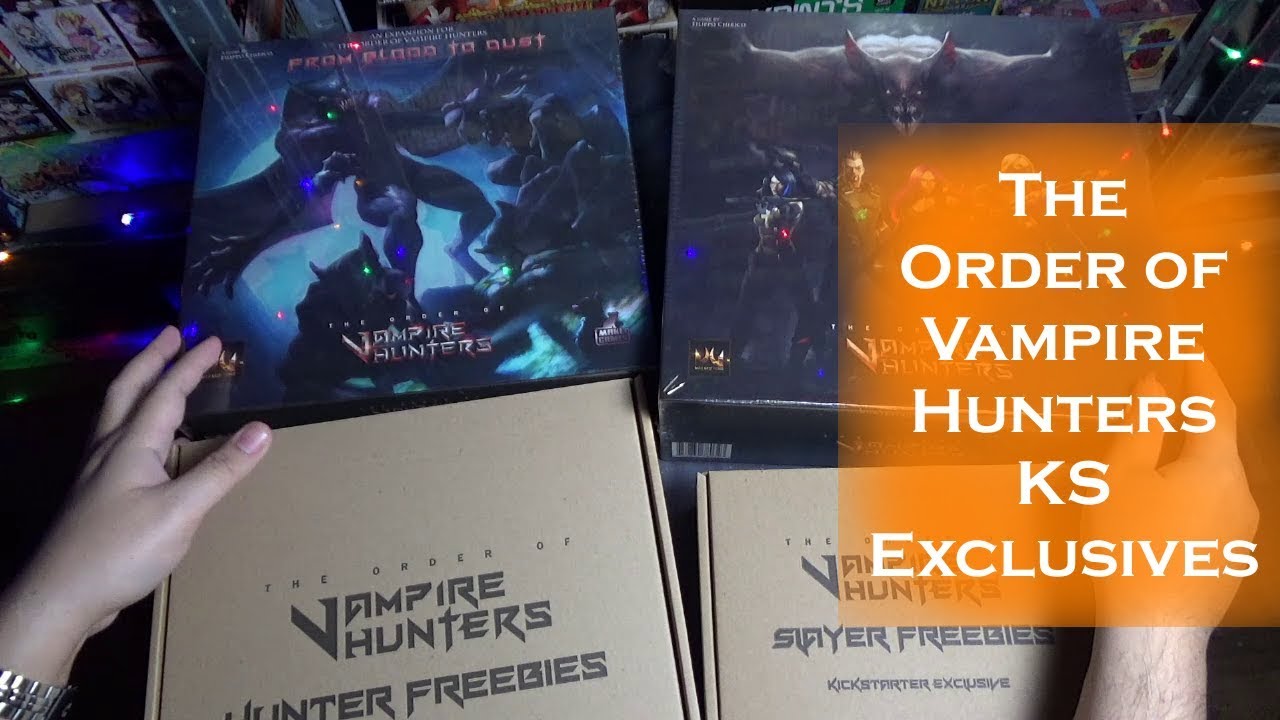 Unboxing #TheOrderofVampirehunters Kickstarter Slayer Pledge #BoardGame