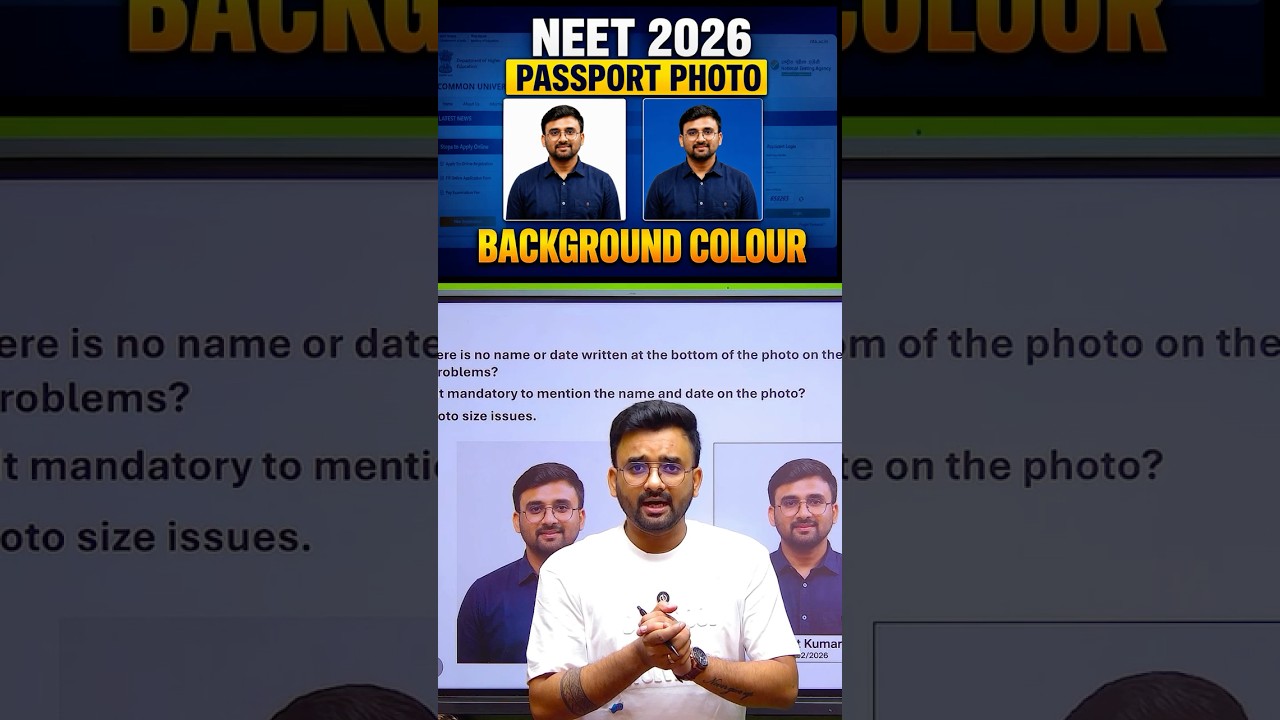 NEET 2026 Admit Card Passport photo Background Colour 🔥|| NEET 2026 Admit Card Filling #neetresult