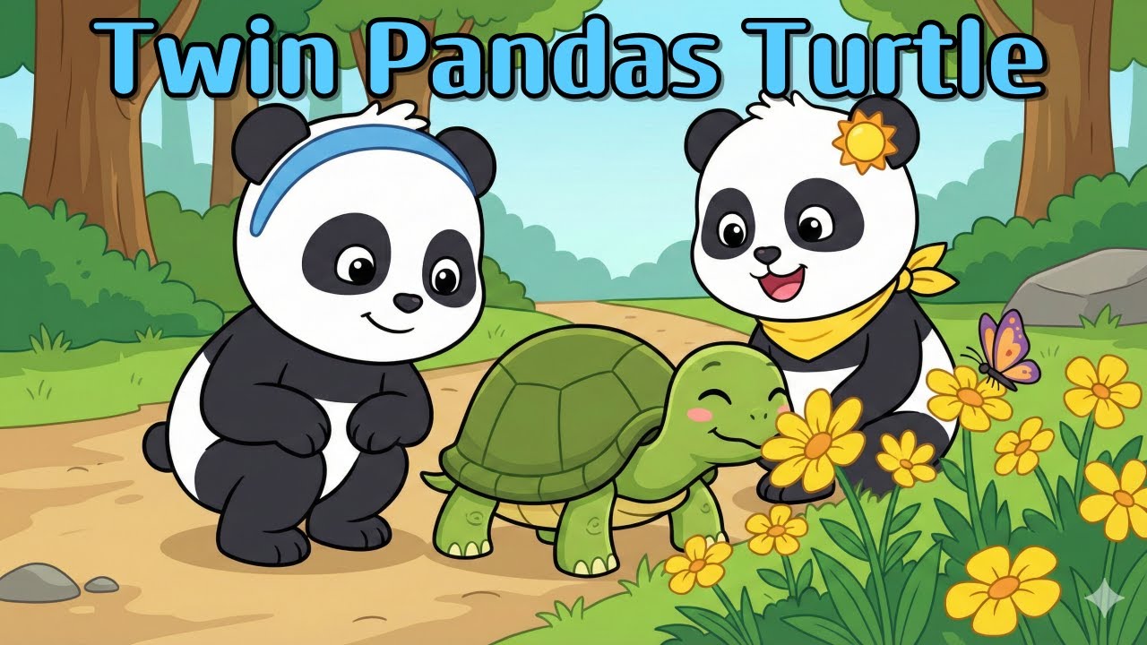 Twin Pandas Turtle