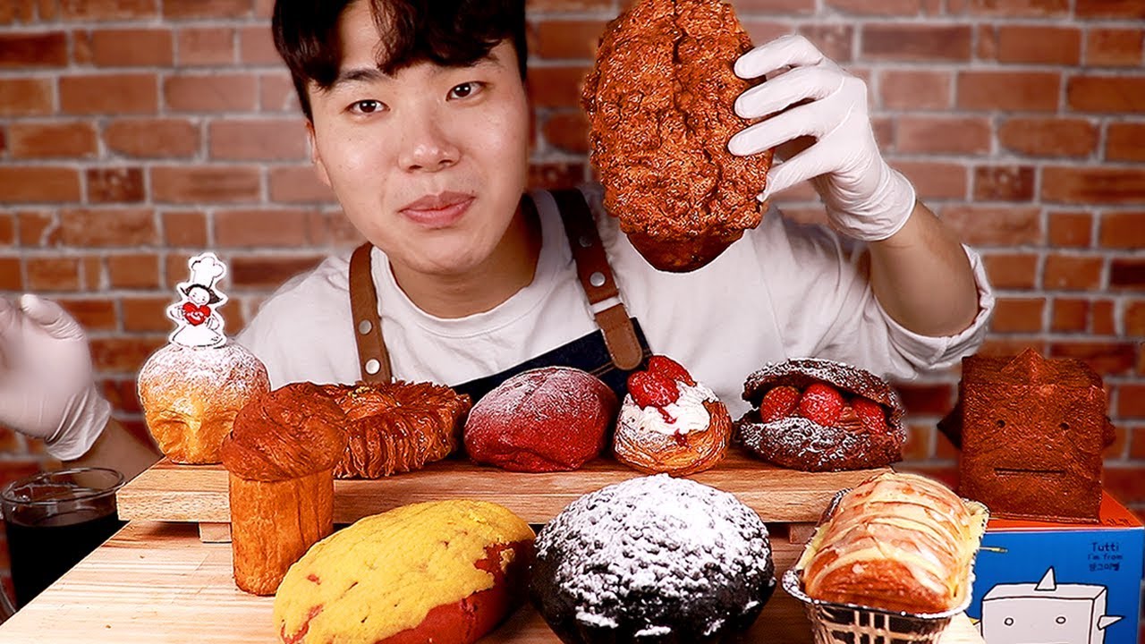대전 명물 성심당 빵 먹방리뷰!! 11종류 빵 ASMR 리얼사운드 먹방!!｜Sungsimdang Bread Eating-show, Mukbang!!