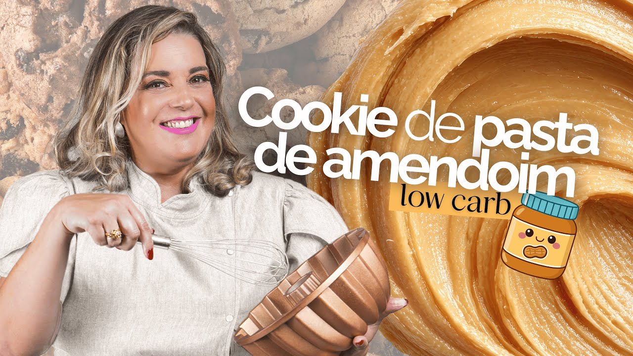 Receita de Cookie de Pasta de Amendoim Low Carb - CHEF VANDA HERING