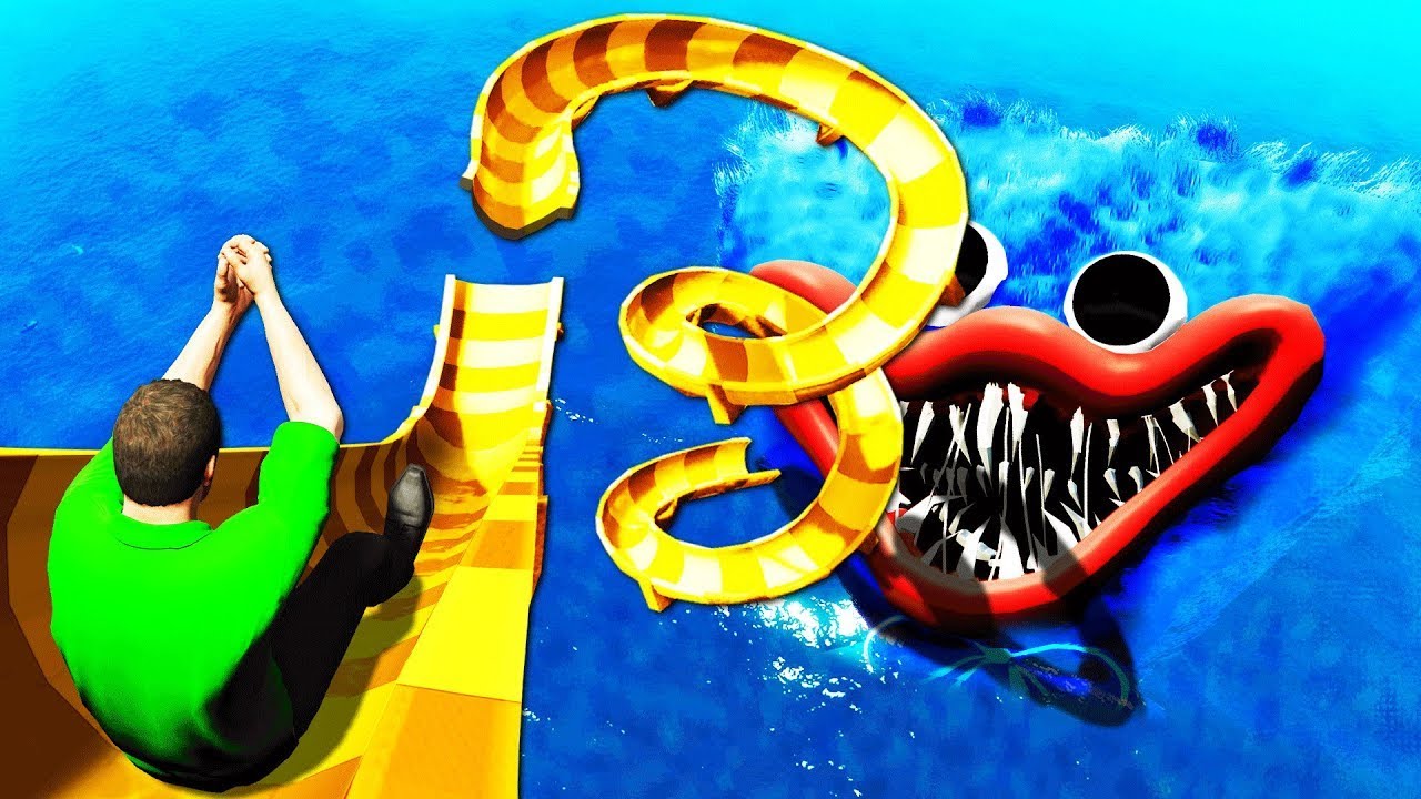 TOBOGANES ACUÁTICOS De HUGGY WUGGY En GTA 5