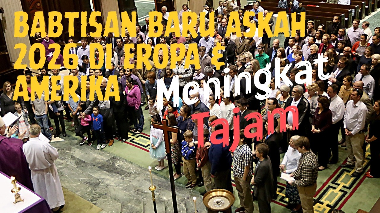 GEREJA Katolik makin menyala. Jumlah baptisan dewasa tahun ini meledak