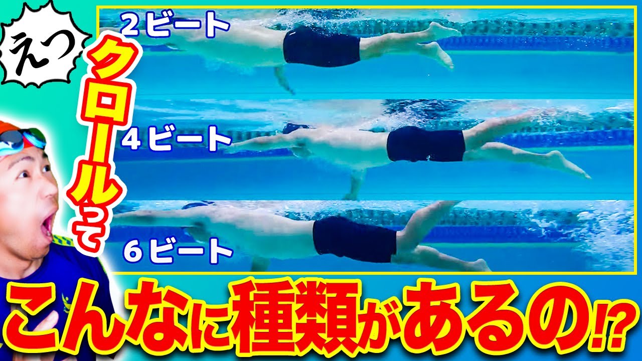 意外と知られていない！クロールの種類は〇〇種類もあります！
