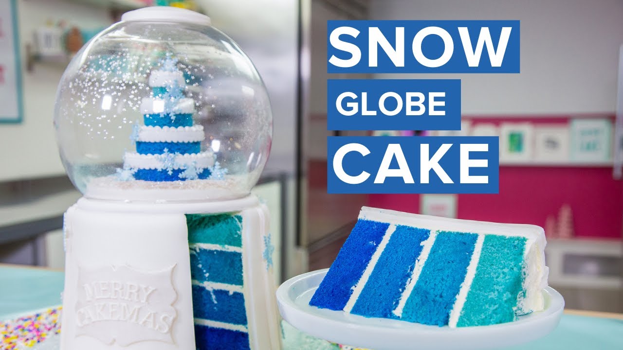 SNOW GLOBE CAKE! | Holiday Baking | How To Cake It