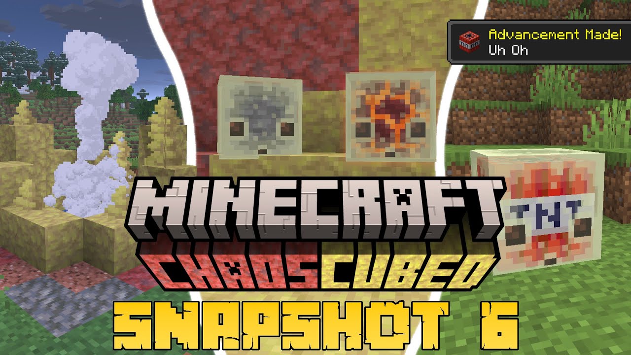 Minecraft: Co Nowego? &bdquo;Mini Wulkany&rdquo; - Przerobione gejzery! Parząca MAGMA w Siarce! [Snapshot 6]