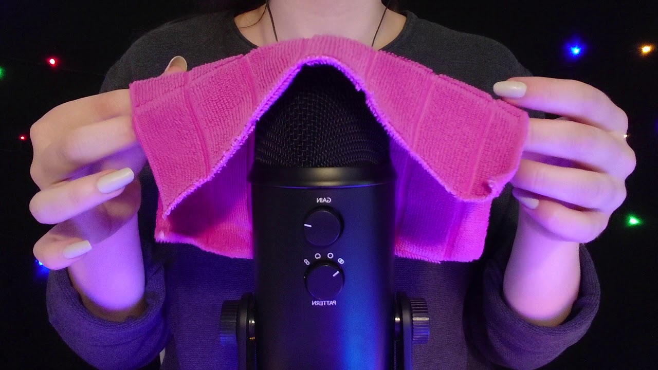 ASMR - Microfiber Cloth (Fabric Sounds & Microphone Rubbing) [No Talking]