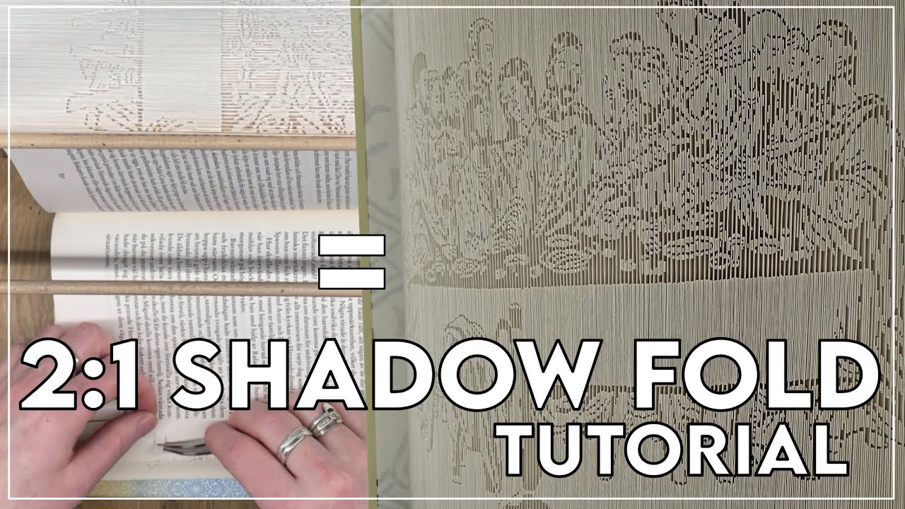 Demi Shadow Fold / 2:1 Shadow Fold / Cut and Fold / C&F / Book folding / Tutorial #bookfolding