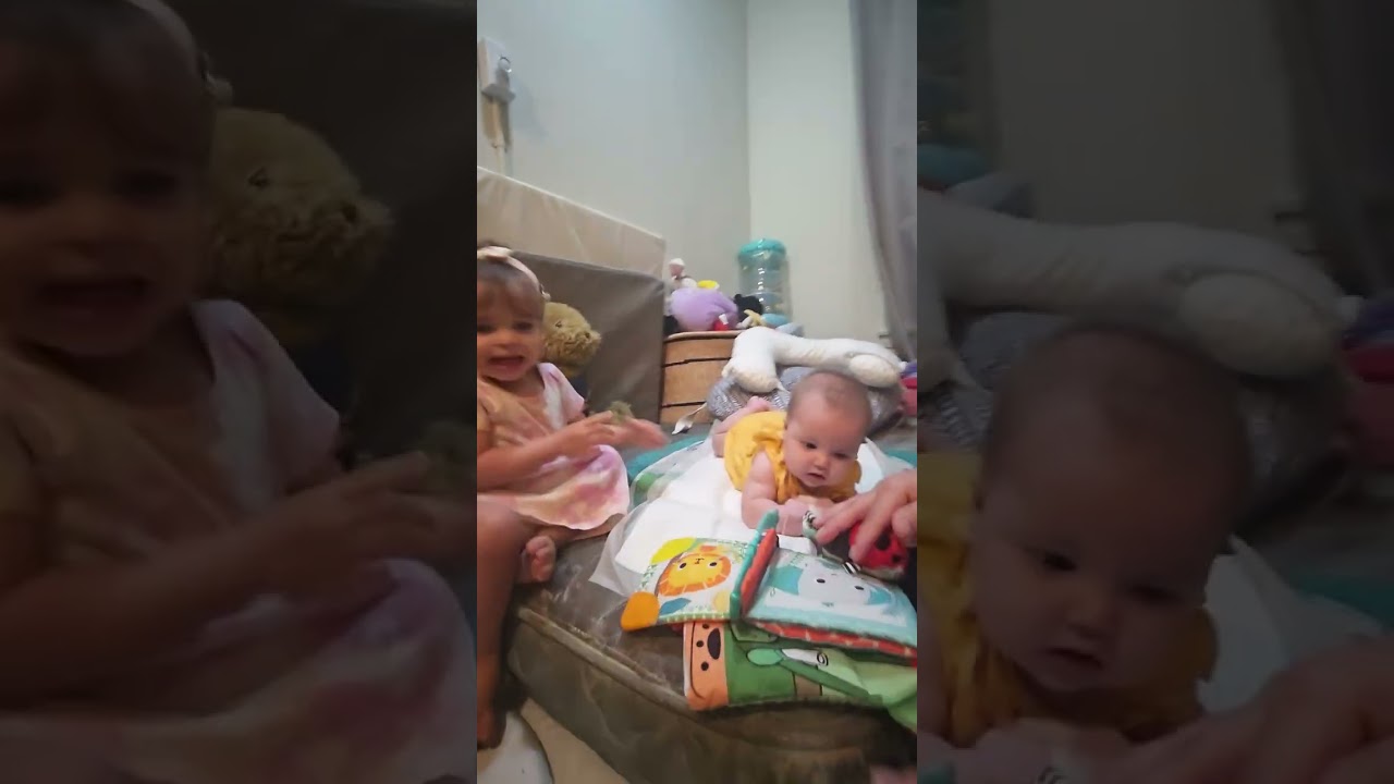 Lucy's first steps almost walking July 1, 2025
