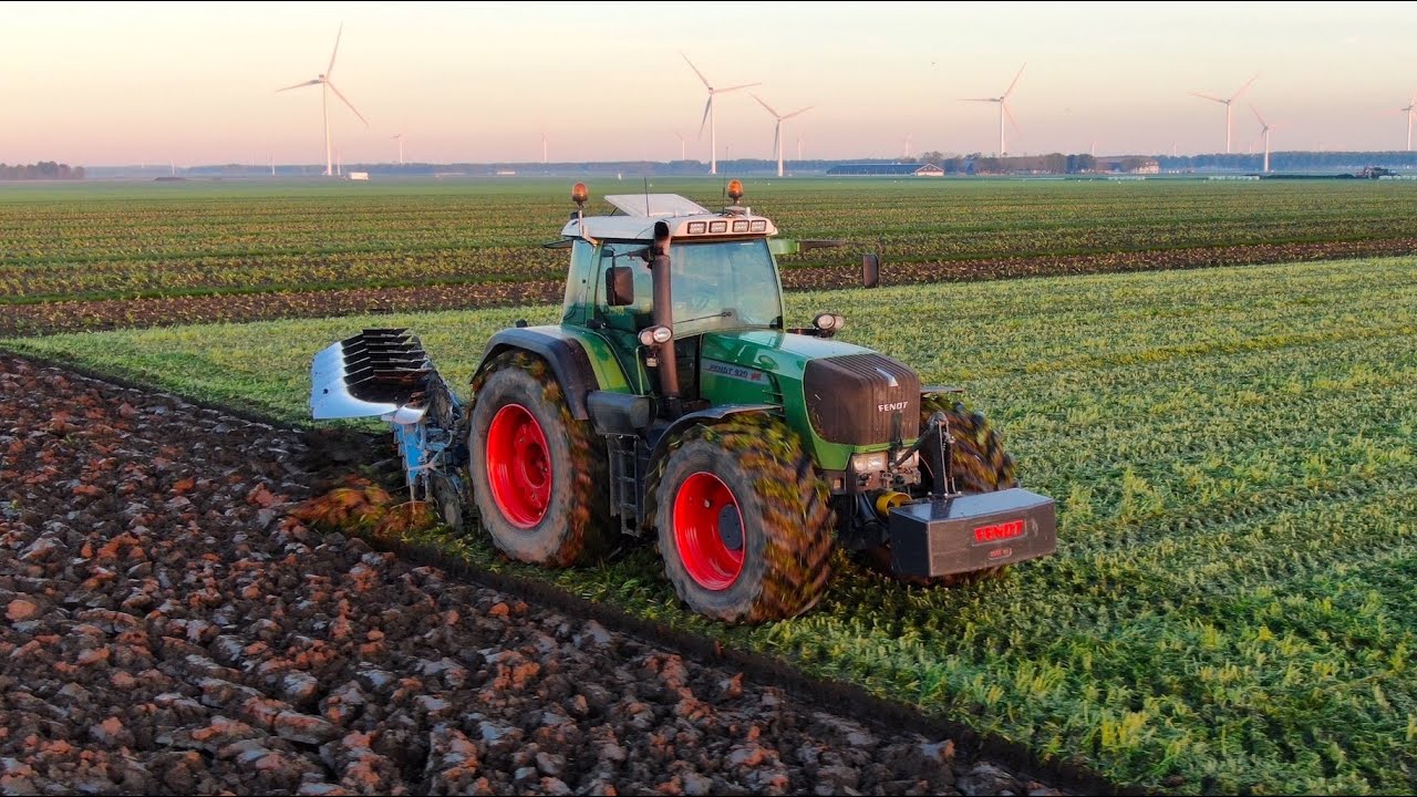 Ploughing into the Sunset w/ Fendt 920 vario and 6 furrow Lemken Juwel | We Grow Organic Farms