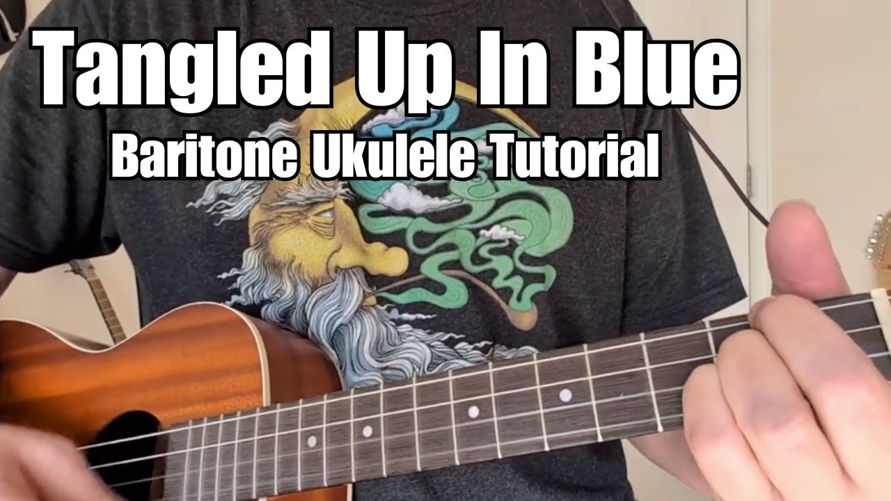 TANGLED UP IN BLUE Bob Dylan BARITONE UKULELE TUTORIAL w/ Tab, Play Along