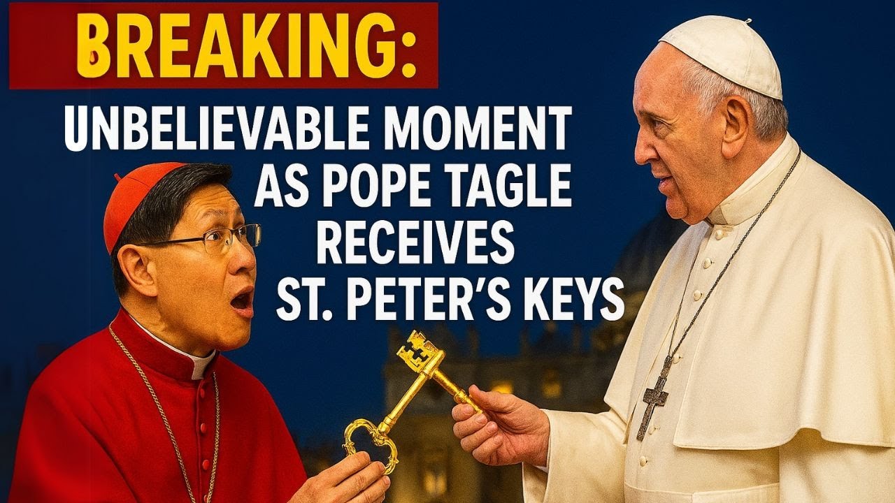 BREAKING: Unbelievable Moment as Pope Tagle Receives St. Peter's Keys!