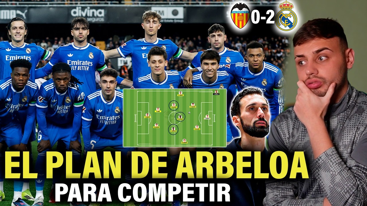¡EL TRIVOTE de ARBELOA! NUEVO CENTRO del CAMPO del MADRID (0-2) ante el VALENCIA