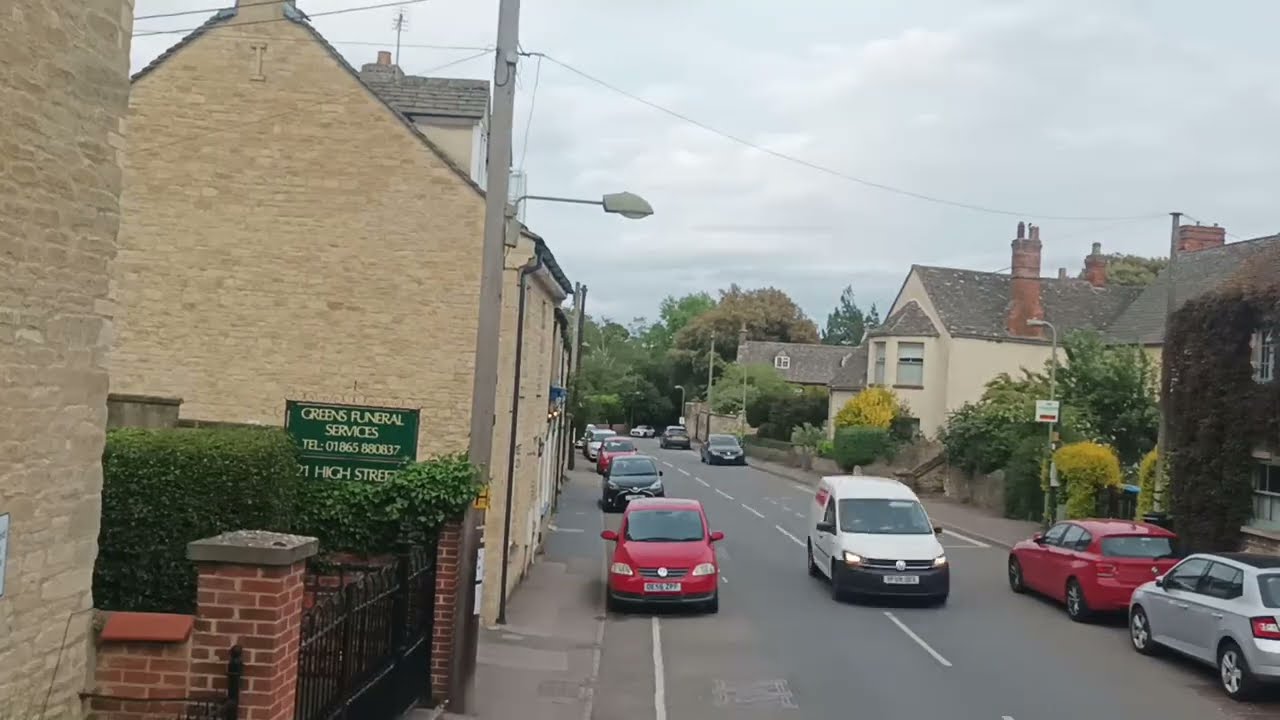 🇬🇧 BUS ROUTE TIMELAPSE | Stagecoach in Oxfordshire S1: Carterton ➔ Oxford