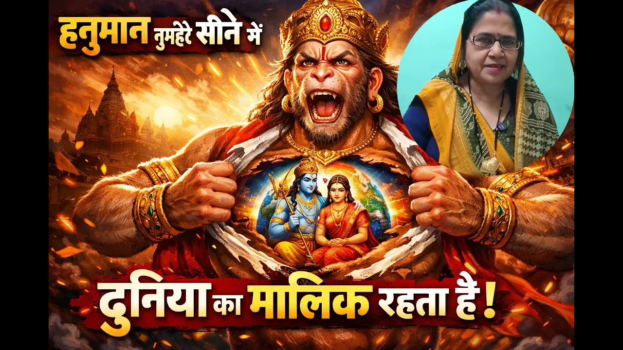 हनुमान तुम्हारे सीने में दुनिया का मालिक बैठा है🙏हनुमान भक्ति की महिमा | सीने में बसे जगत के नाथ