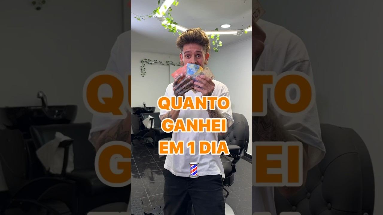 Quanto ganha um barbeiro em Portugal em 1 dia? 🇵🇹💈