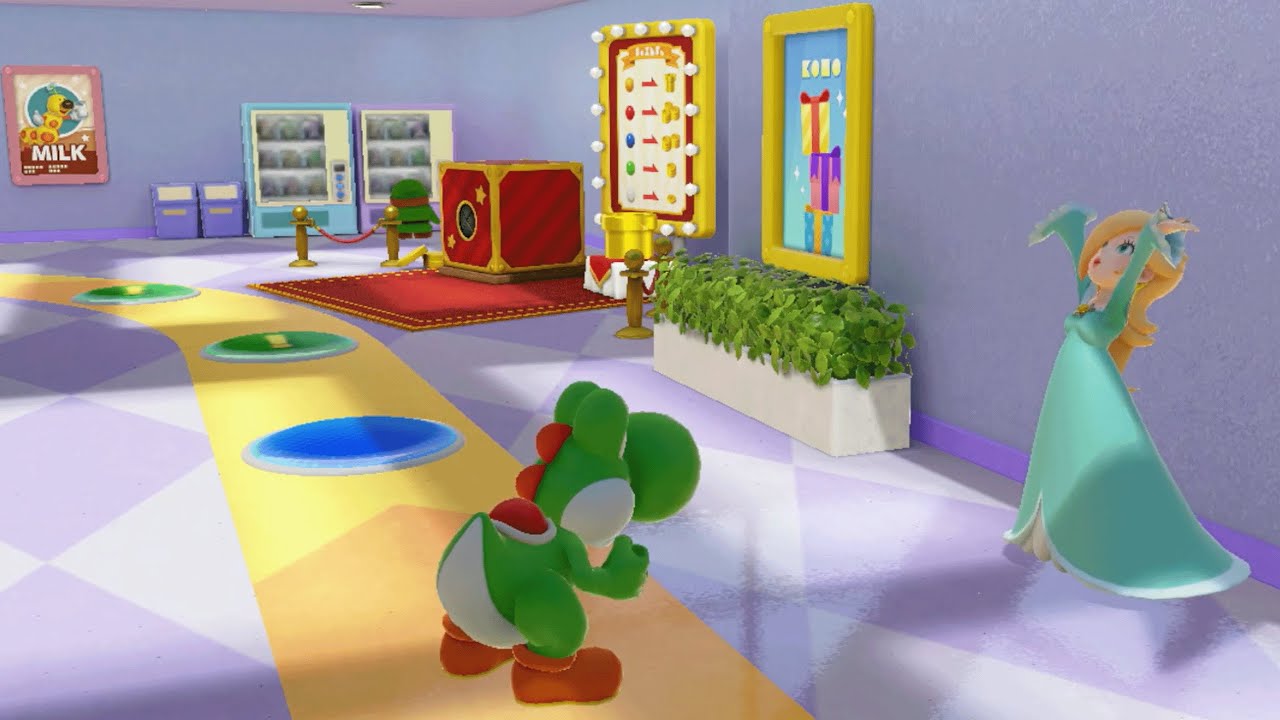Super Mario Party Jamboree - Yoshi vs Spike vs Monty Mole vs Toad - Rainbow Galleria