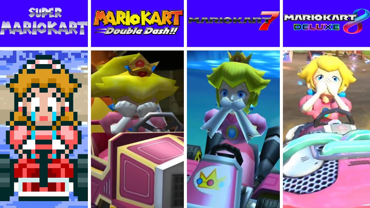 Evolution of Princess Peach Ranked Out in Mario Kart Games (1992-2024)