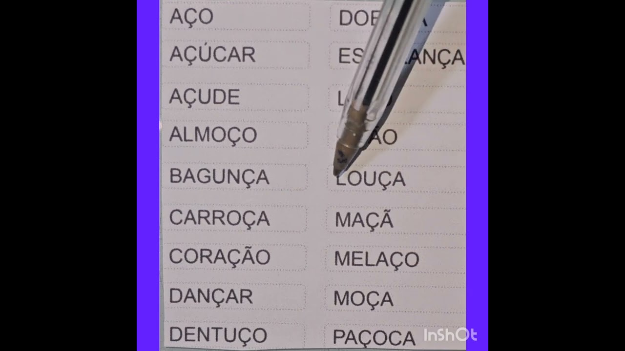 PALAVRAS  COM   CEDILHA ! PRÓ  IVANI  !