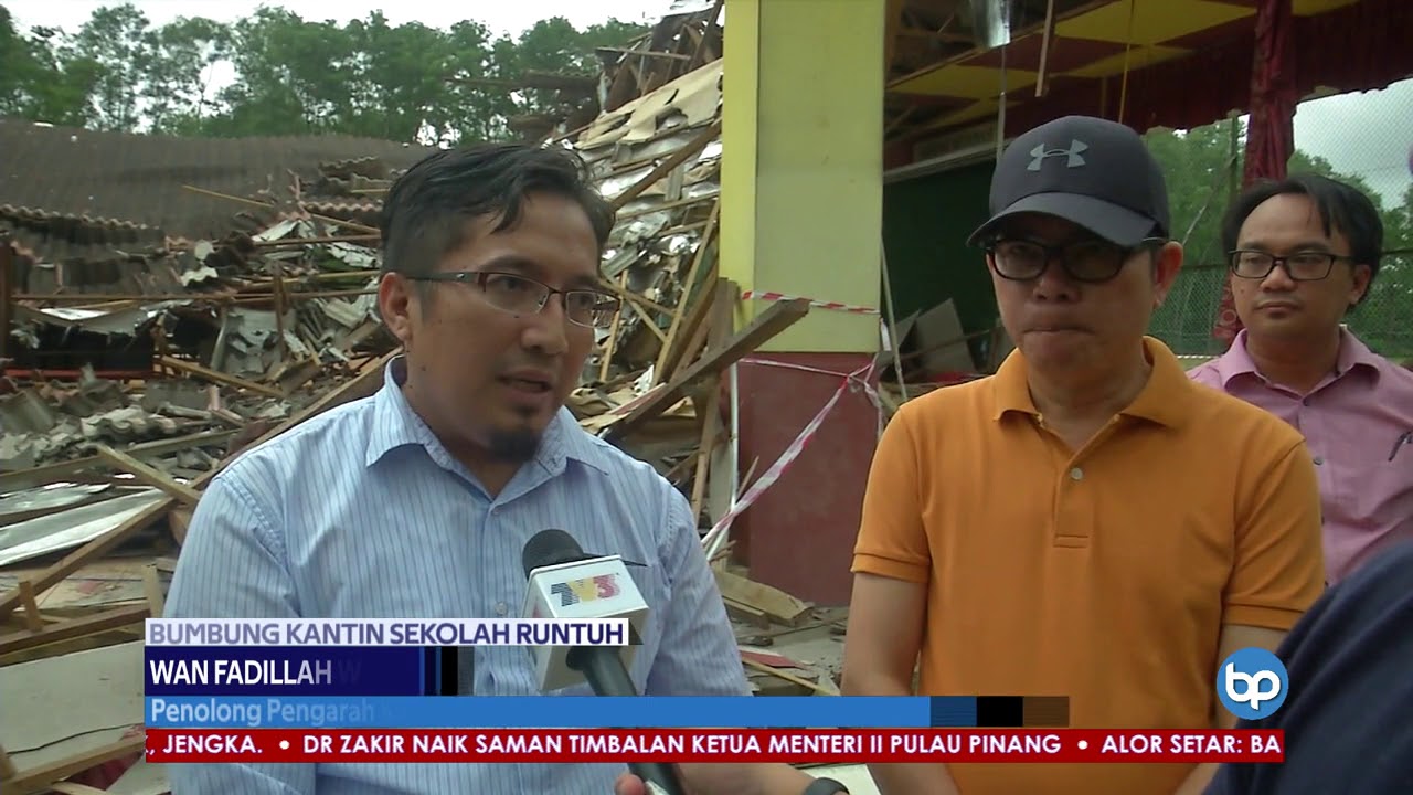 BUMBUNG KANTIN SEKOLAH RUNTUH | Struktur Tidak Kukuh Dipercayai Punca