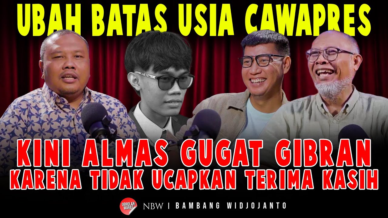 UBAH BATAS USIA CAWAPRES, KINI ALMAS GUGAT GIBRAN KARENA TIDAK UCAPKAN TERIMA KASIH