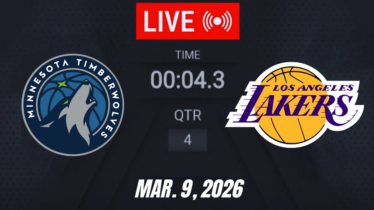 NBA LIVE! Los Angeles Lakers vs Minnesota Timberwolves March 9, 2026 | 2026 NBA Season Live 2K