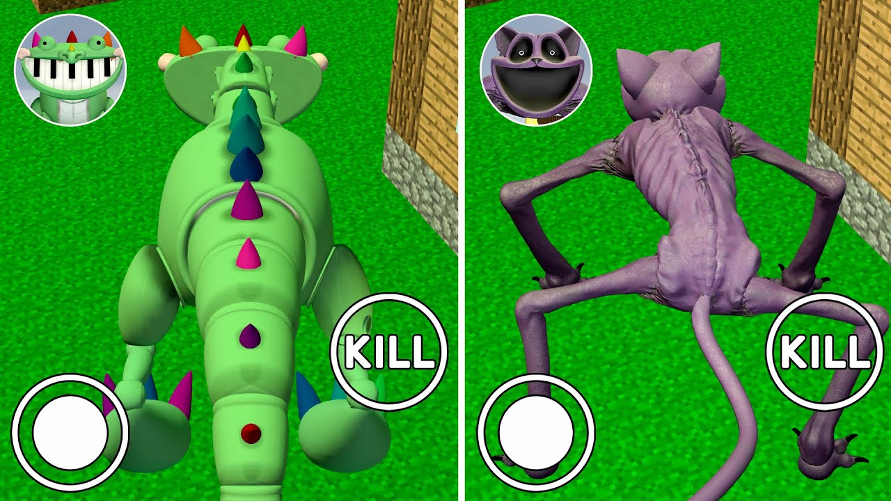Playing as PIANOSAURUS vs Playing as NIGHTMARE CATNAP in MINECRAFT?! (Garry's Mod)