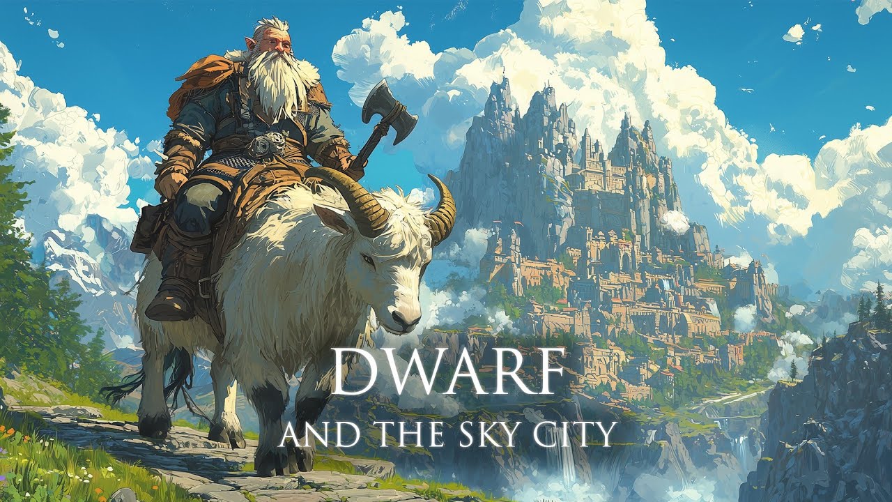 Fantasy Medieval Music for Sleep & Relaxing | Dwarf and the Sky City