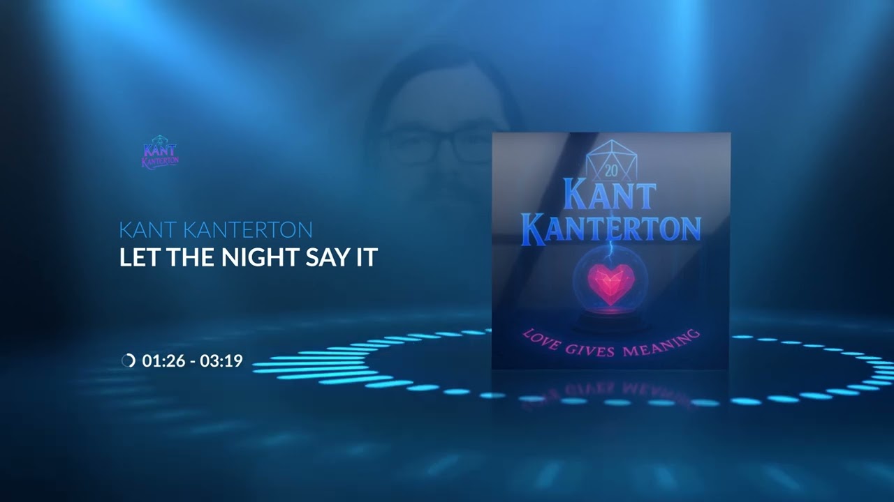 KANT KANTERTON | LET THE NIGHT SAY IT (Sound Visualizer)