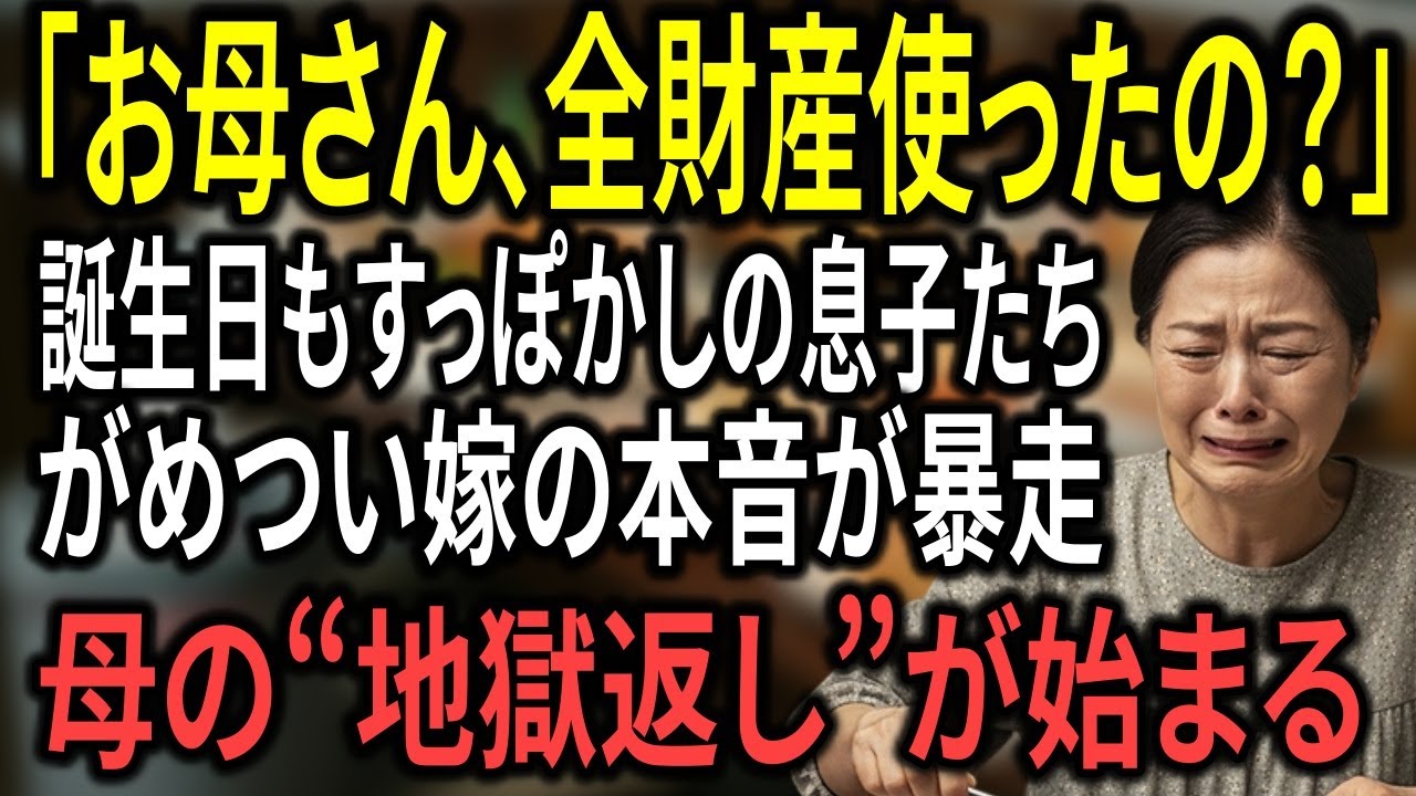 「お母さん、全財産使ったの？」息子夫婦の“がめつい疑い”が暴いた、母の静かな反撃