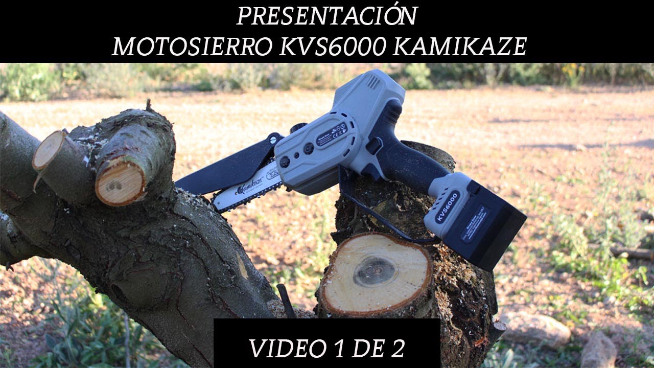PRESENTACIÓN EN TALLER MOTOSIERRA KVS6000 VIDEO 1 DE 2