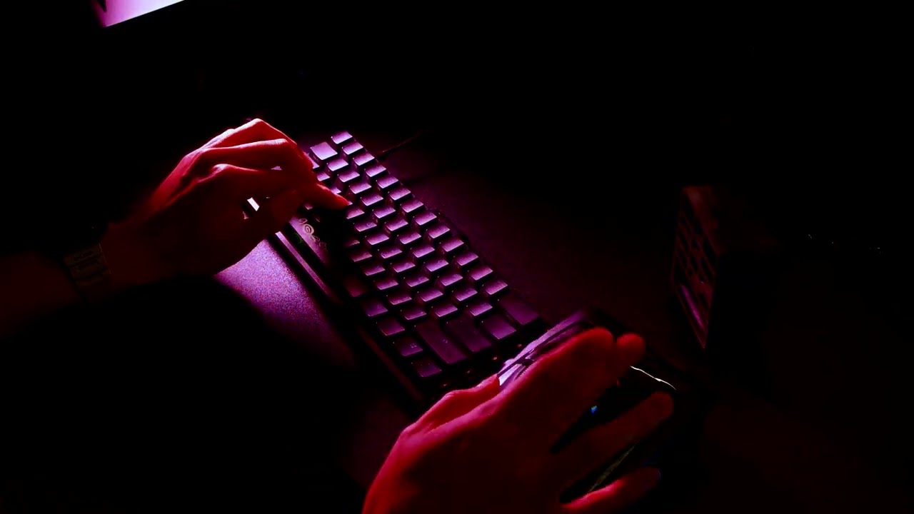 Typing session powered by negativity cinematic chaos bouncing camera keys smashed lovingly 為何如此 2