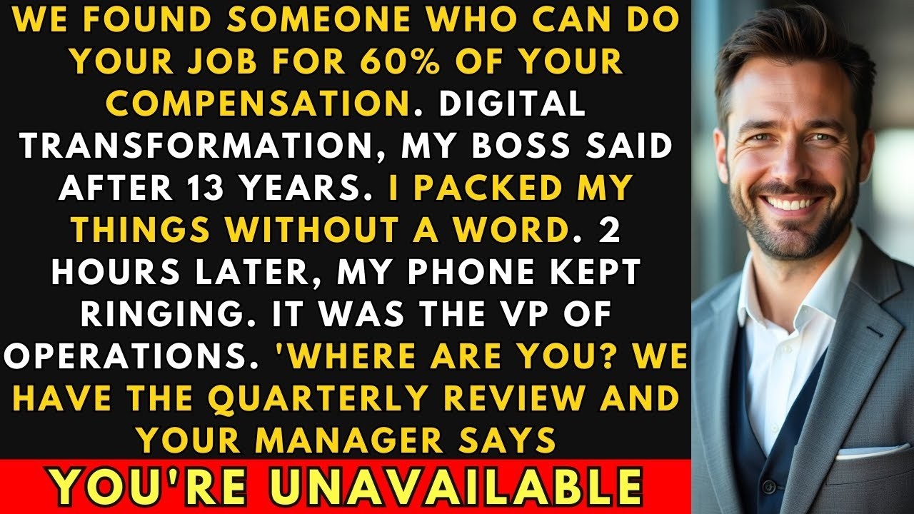 My Boss Fired Me After 13 Years For Someone 60% Cheaper - Then The VP Called |Office Revenge