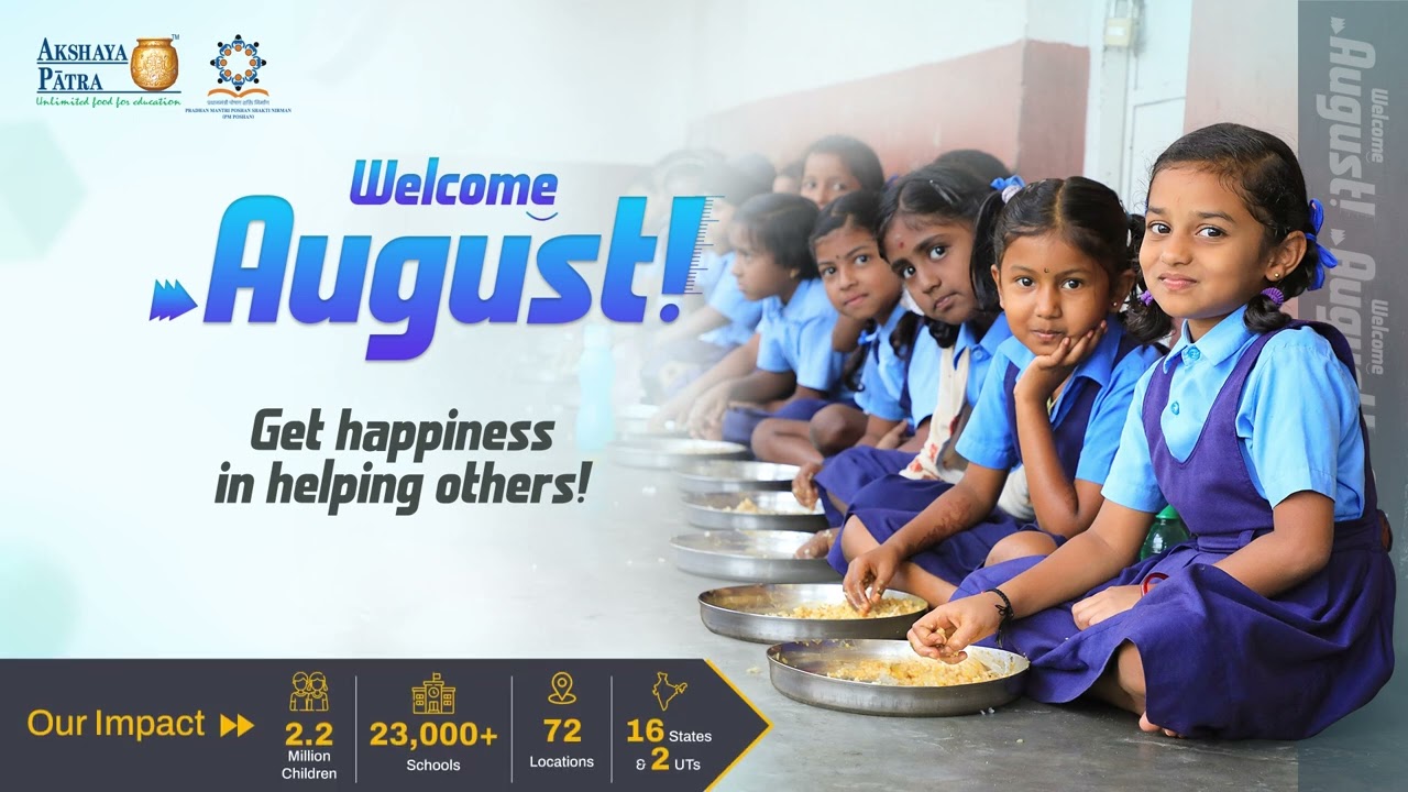 Begin this new month on a fresh note. Support children&rsquo;s daily mid-day meals