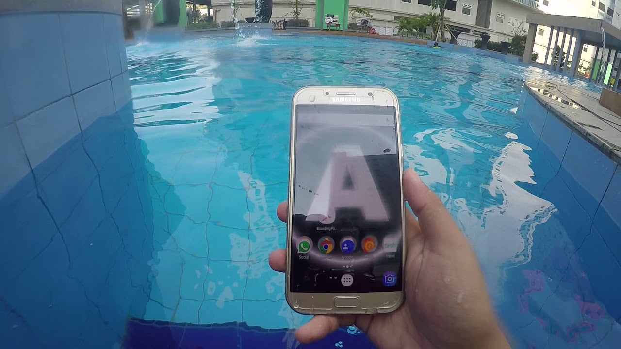 samsung galaxy A7 2017 underwater touchscreen test