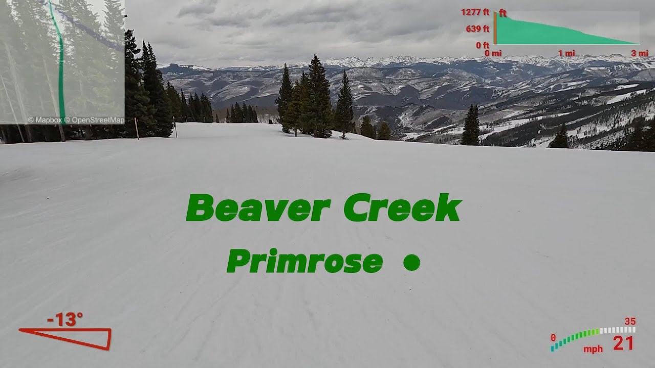 Beaver Creek -Primrose - a long & winding beginner trail starting at the top of Larkspur. #skiing