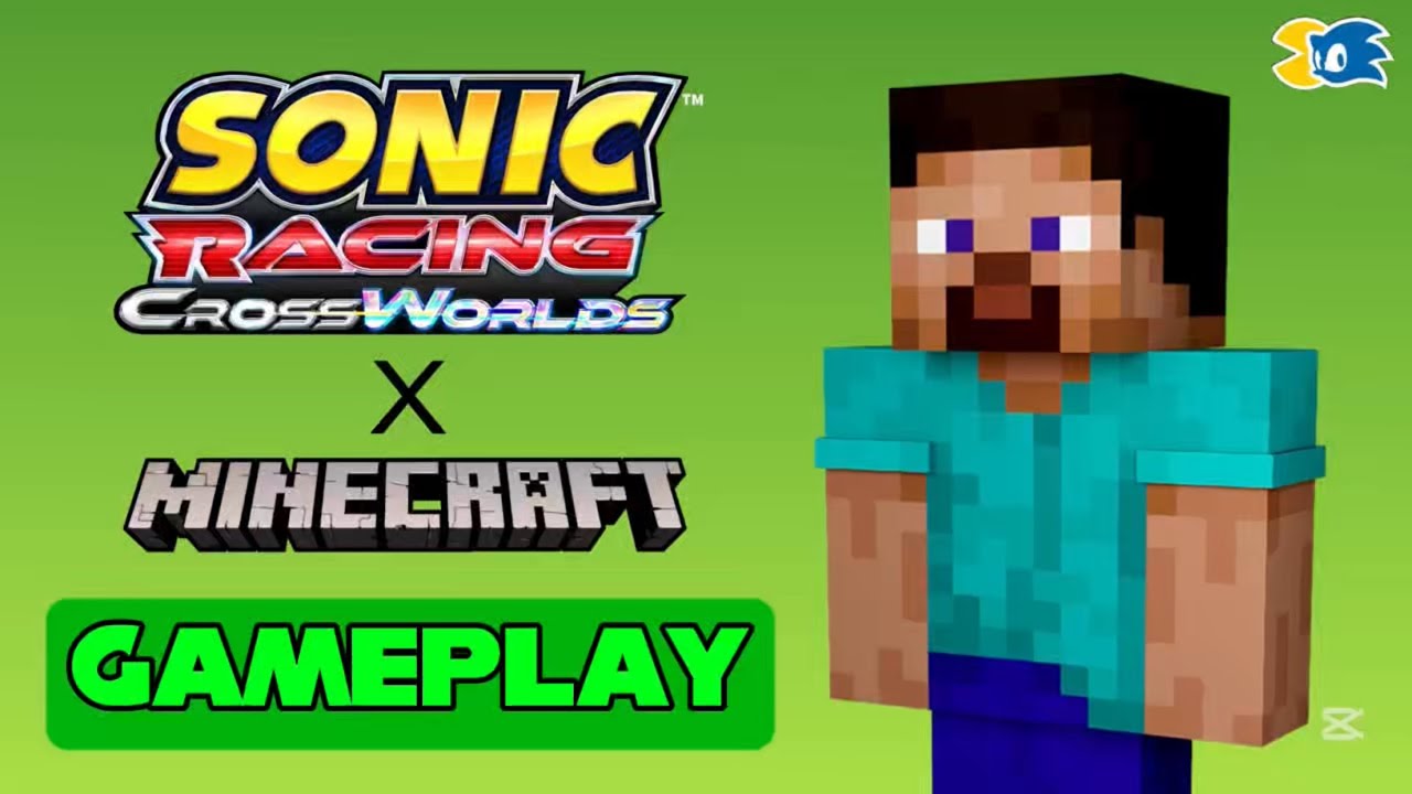 Sonic Racing: CrossWorlds [Race Park / Minecraft DLC Gameplay]