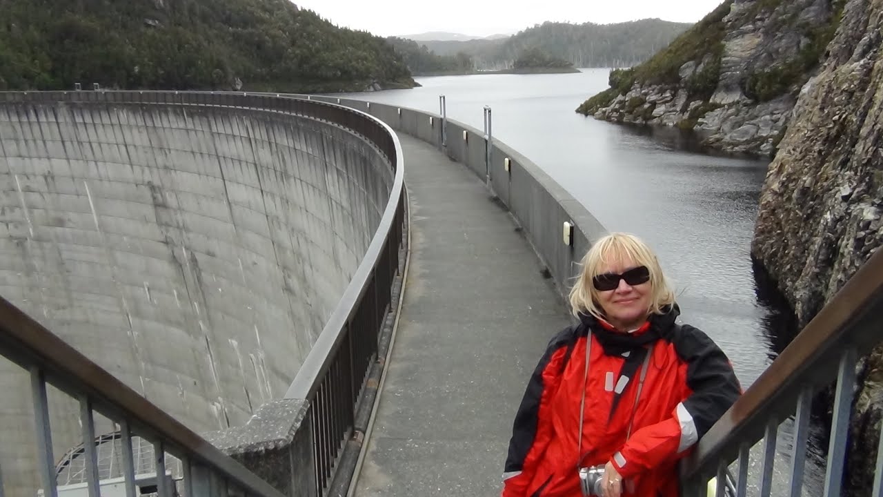 TASMANIA, Australia. GORDON DAM  and  LAKE PEDDER