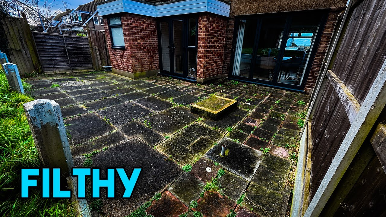 UNBELIEVABLE TRANSFORMATION on this FREE Patio Clean! *Pressure Washing ASMR*