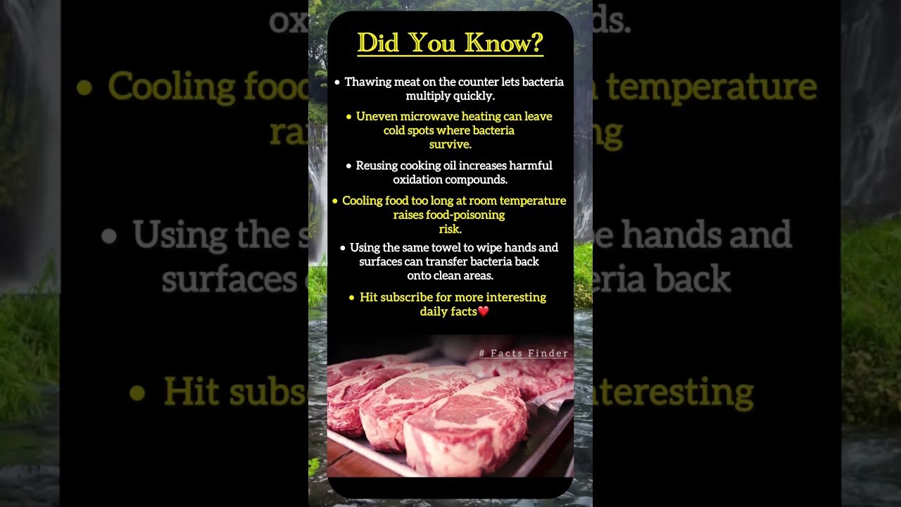 Everyday Kitchen Habits That Can Make Food Unsafe.