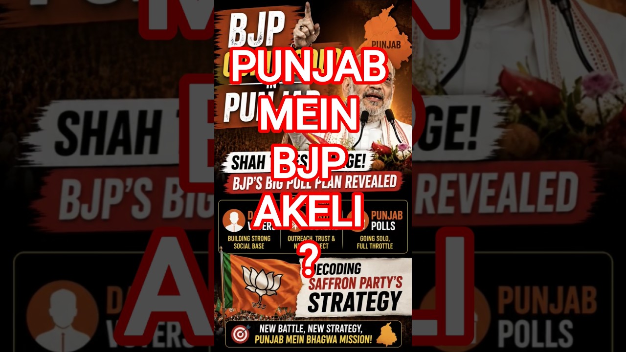 Amit Shah's Punjab Masterplan! BJP To Fight Alone? | Punjab Elections Big Strategy #news #shorts