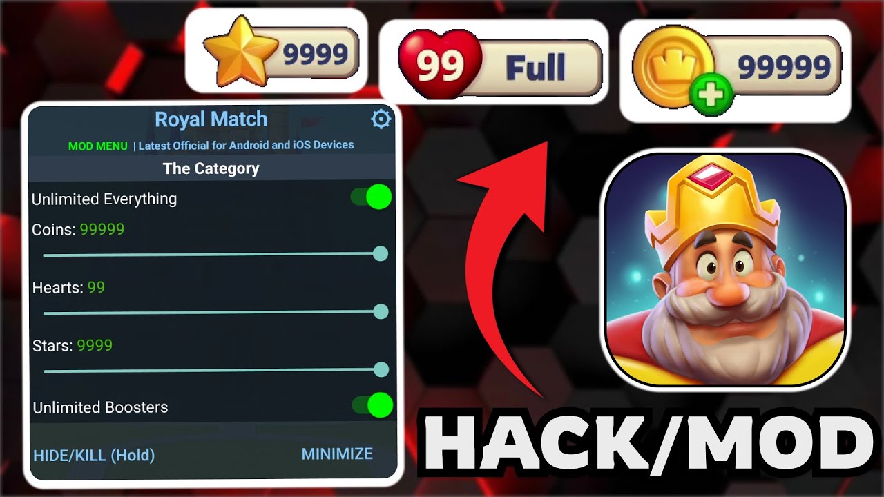 Royal Match Hack 2026: Unlimited Coins, Stars & Boosters Mod APK (iOS/Android)