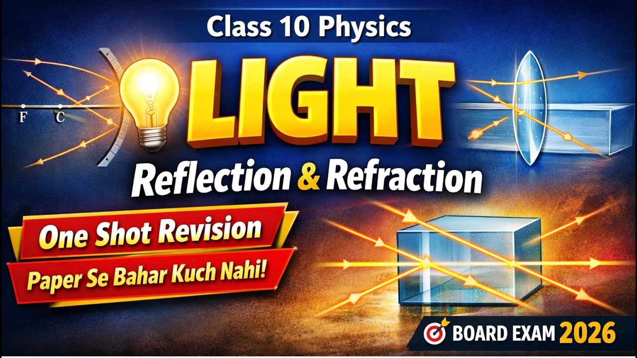 Class 10 Physics | Light – Reflection & Refraction | One Shot Revision | | Board Exam 2026