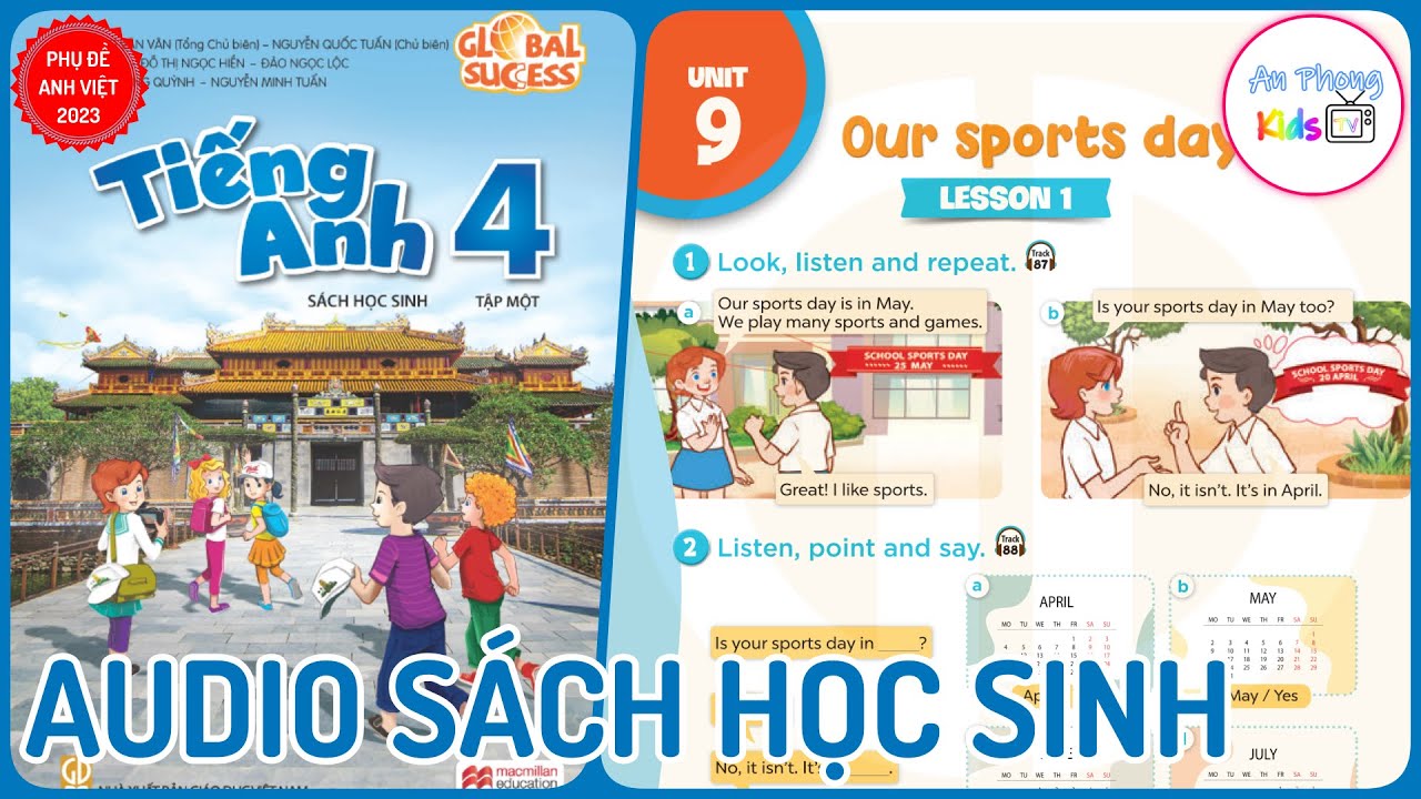 Unit 9 Our Sports Day | Audio Sách Học Sinh Tập 1 Tiếng Anh 4 Global Success Lớp 4 mới 2023 Phụ Đề
