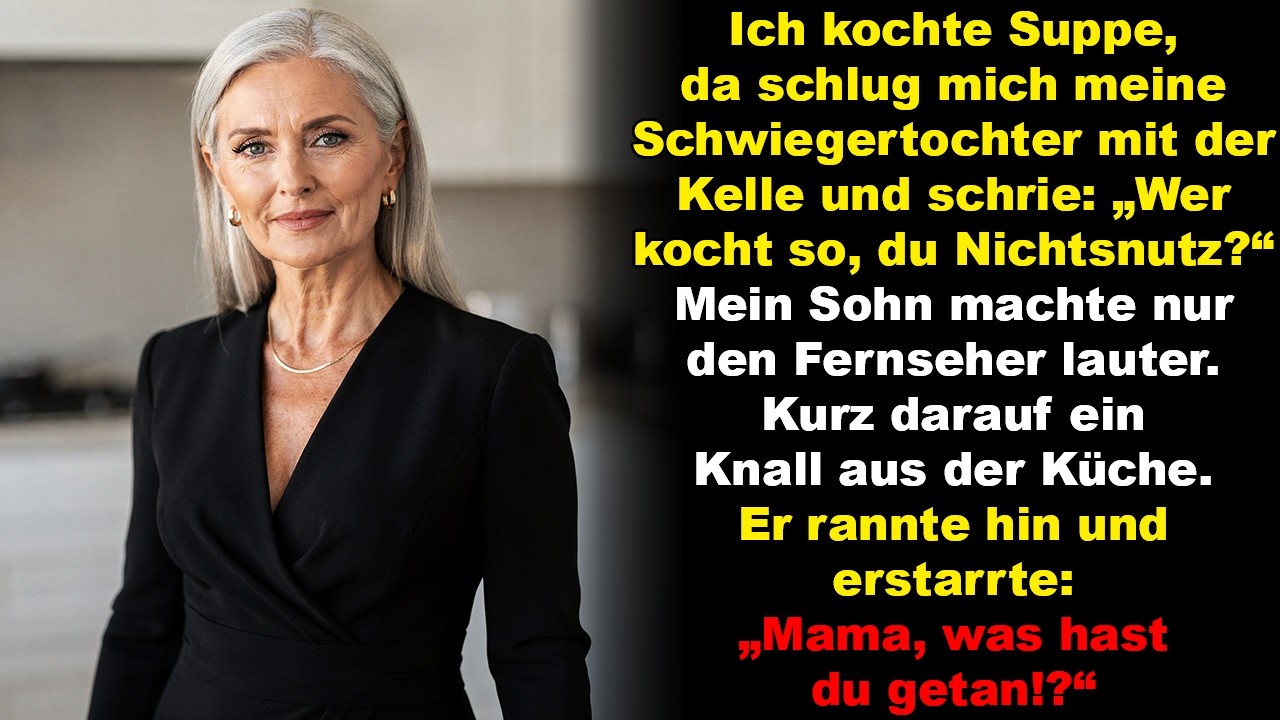 Ich kochte für sie, doch meine Schwiegertochter kam und blamierte mich. Dann gab es einen Knall!