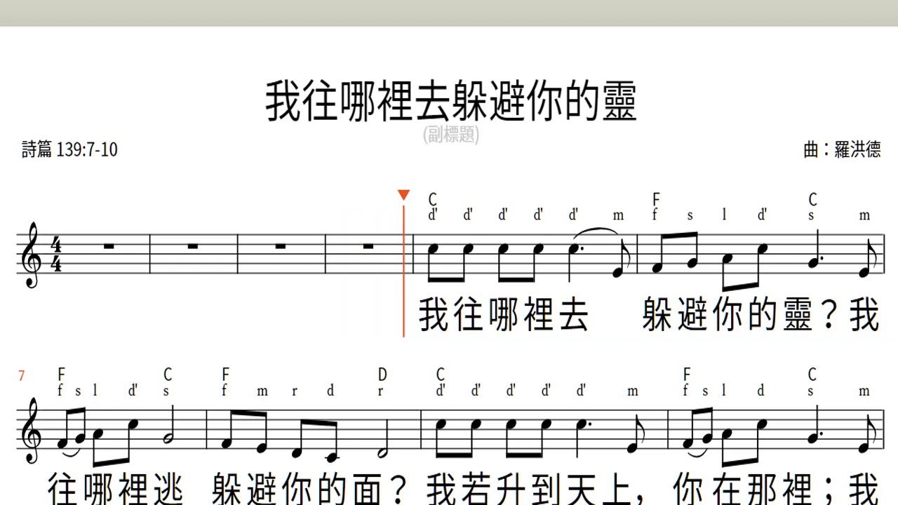 詩篇 139:7-10 我往哪裡去躲避你的靈