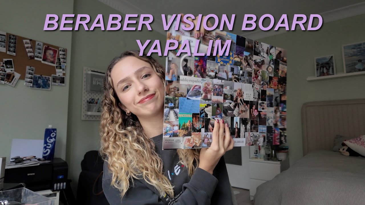 BERABER VISION BOARD YAPALIM! | 2026 hedeflerim ve vision board nasıl yapılır?😋